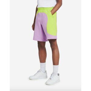 NIKE Mens Color Cash Purple Green Sweat Shorts Sz XL NEW